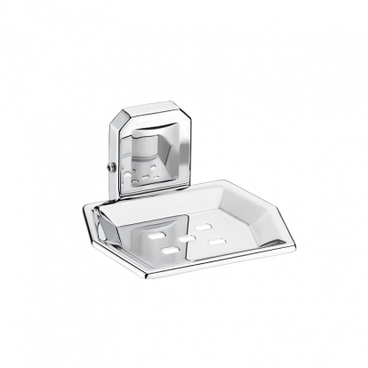 Stainless Steel Bathroom Soap Dish Chrome Plated Zebron Stage Series