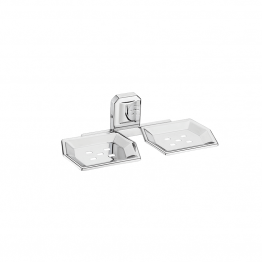 Double Soap Dish Holder Wall Mounted, Stainless Steel Soap Holders - The Green Interio