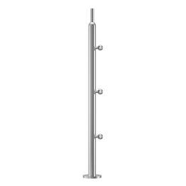 Round Deck Baluster Stainless Steel | The Green Interio India