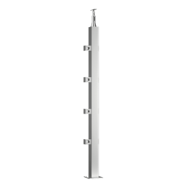 Stair Square Baluster Stainless Steel for outdoor decks and balconies and stairs