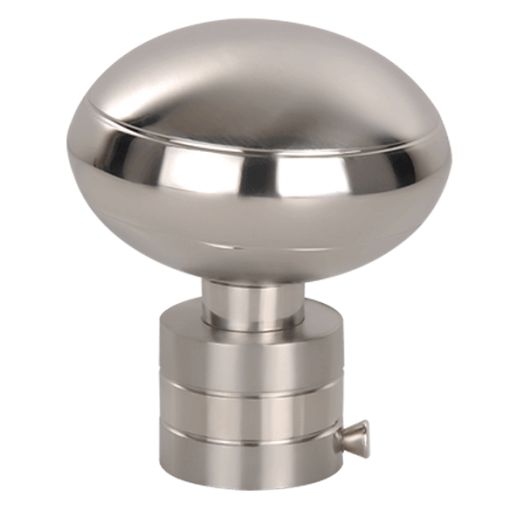 Stainless Steel Curtain Finials Bulged Shape online India Green Interio