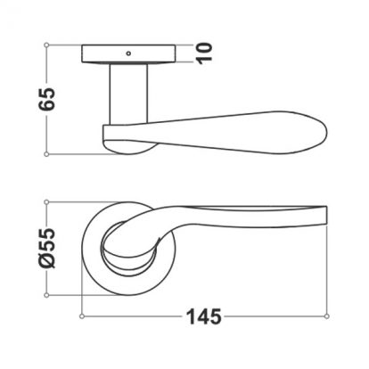 Stainless Steel Mortice Handle