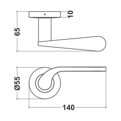 Stainless Steel Mortice Handle