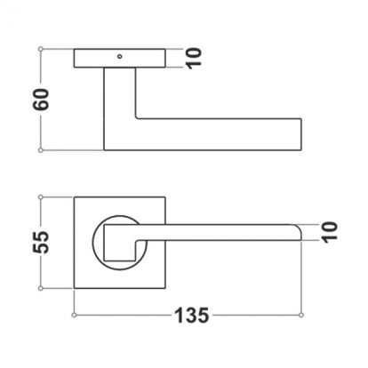 Stainless Steel Mortice Handle