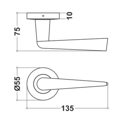 Stainless Steel Mortice Handle