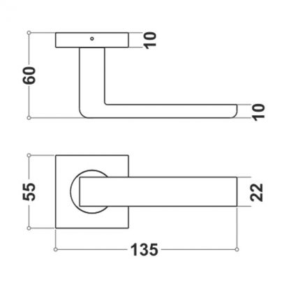 Stainless Steel Mortice Handle