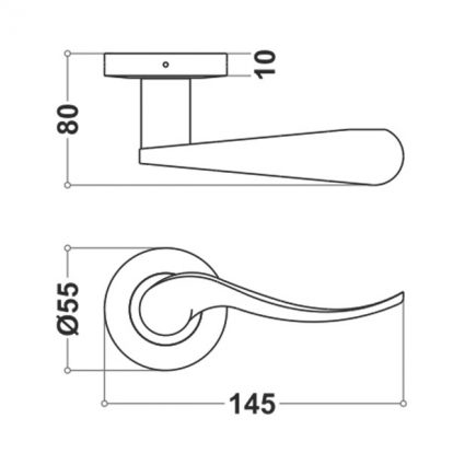 Stainless Steel Mortice Handle