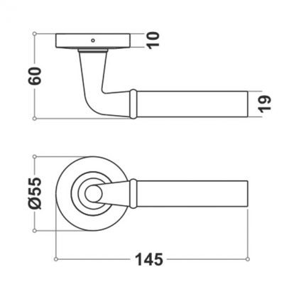 Stainless Steel Mortice Handle