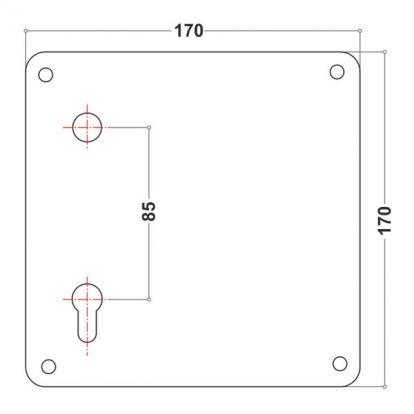 Stainless Steel Mortice Handle