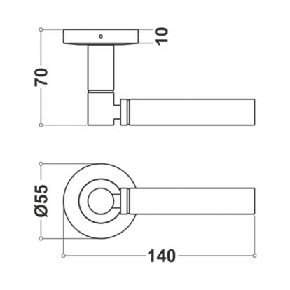 Stainless Steel Mortice Handle