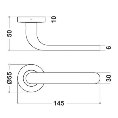 Stainless Steel Mortice Handle