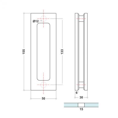 Glass Sliding Door Handle