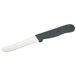 SS Round Knife Black Handle