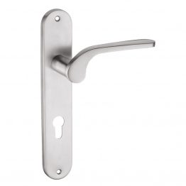 Stainless Steel Solid Mortise Lever Handles Satin Finish Stainless Steel Casting - The Green Interio