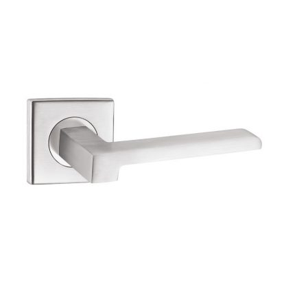 Stainless Steel Mortise Handle Set Square Rose - The Green Interio