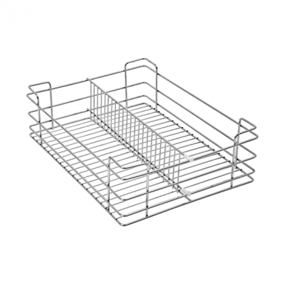 Partition Basket Chrome Plated, SS Steels Partition Baskets, Partition Wire Rack Manufacturers - The Green Interio