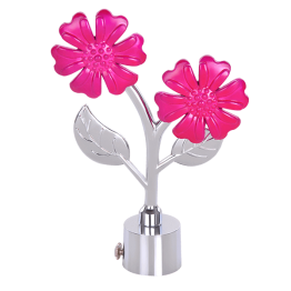 Pink Flower Curtain Bracket (Curtain Rod Finials) for children room