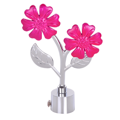 Pink Flower Curtain Bracket (Curtain Rod Finials) for children room