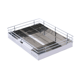 Think Space Sheet Cutlery Basket - Stainless Steel Sheet Cutlery basket - SS Sheet Cutlery Basket - SS Perforated Cutlery Basket