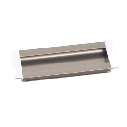 Aluminium Concealed Door Pull Handles - Finish Steel Gray for kitchen drawer