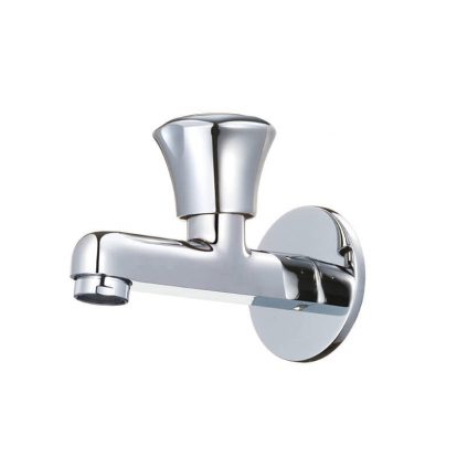 Beetel Collection Brass Bib Cock Long Body with wall flange - Green Interio