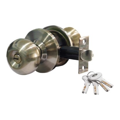 Door Latch Cylindrical knob SS 304 - Cylindrical knob Entrance Lockset